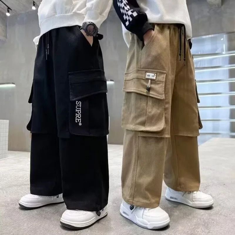 

Spring Autumn Breathable Sports Pants High Quality Children's Clothing 2025 Boys' Cotton Casual Pants Kids Trousers Sweatpants