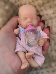 6 Inch Sleeping Girl Doll Bebe Soft Touch Reborn Doll Cute Lifelike Newborn Baby Girl For Children Gifts