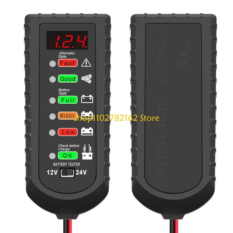 

Цифровой тестер аккумуляторов 547B для систем 12 В 24 В. Легкая конструкция из АБС-пластика улучшает технологию рассеивания