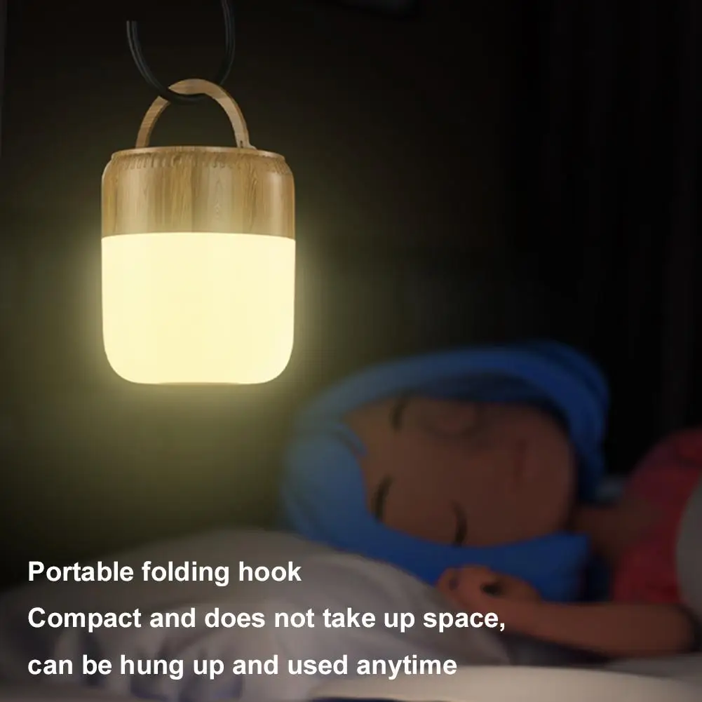 مصباح LED محمول مع درجات حرارة لونين، ضوء مزاج داخلي/خارجي وإضاءة ليلية للأطفال، قابل للتعديل #3