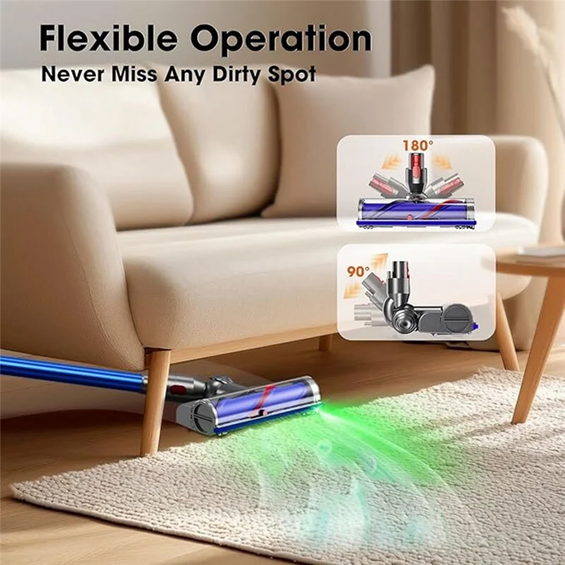 N95R For Dyson V7 V8 V10 V11 V15 Replacement Direct Drive Head Cordless Stick Vacuum Cleaner For Hardwood Floors Carpets