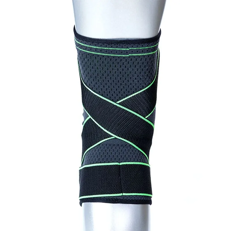 Knee Sleeve Support Brace Sports Compression with Pressure Belt for Joint Pain With Side Stabilizers & Patella Gel Pads