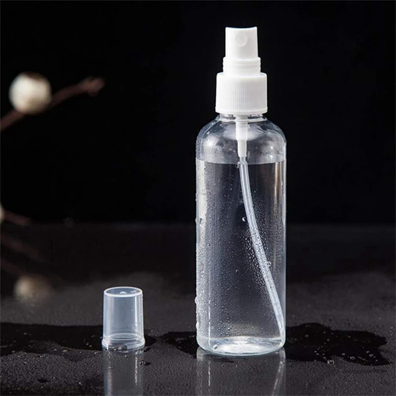 Mini botellas de Spray de niebla fina, rellenables, vacías, de plástico transparente, tamaño de viaje, 180 piezas, 30Ml/1Oz