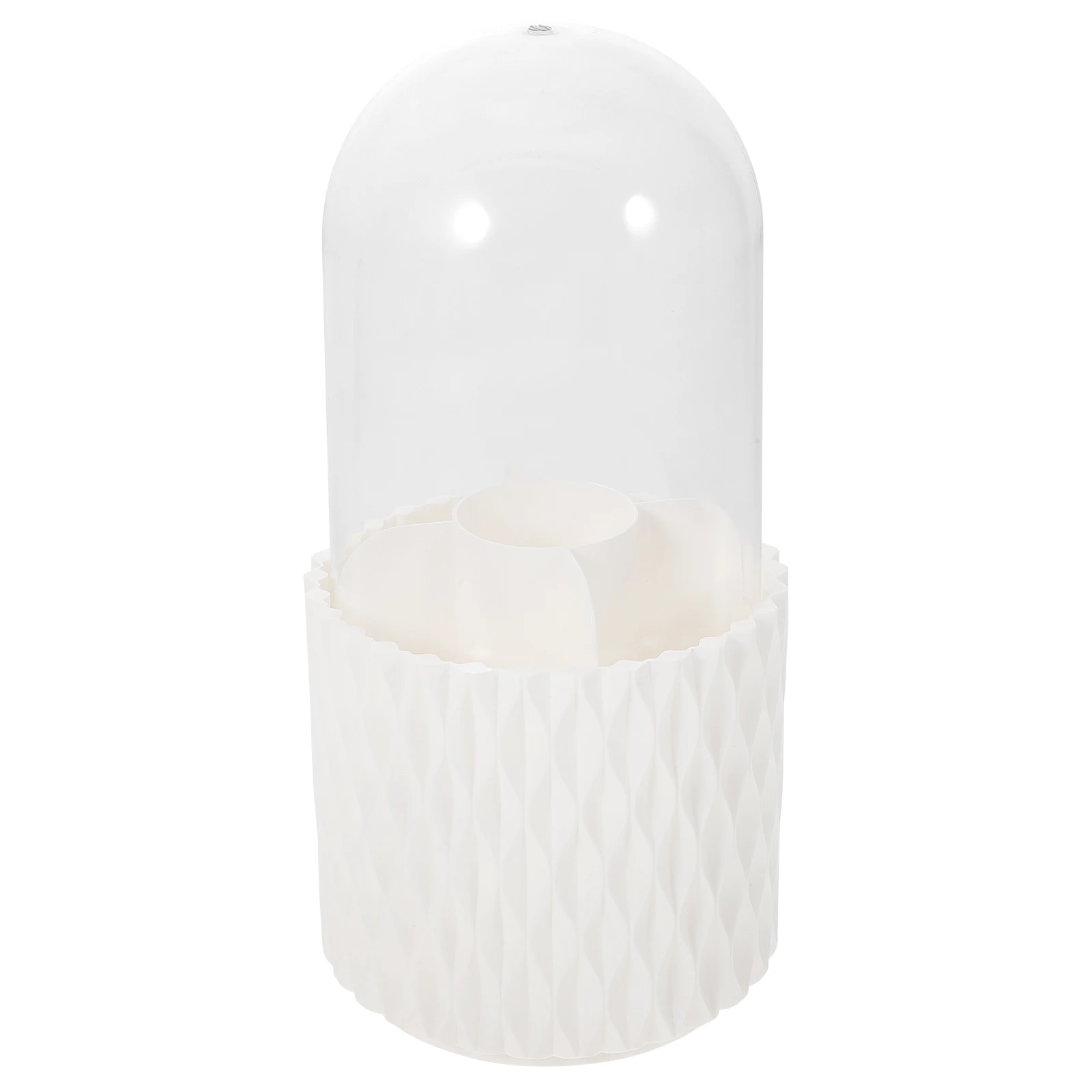 

Rotating Makeup Brush Holder Organizer With Lid Container Desktop Pen Holder Brush Storage Bucket For Home Office