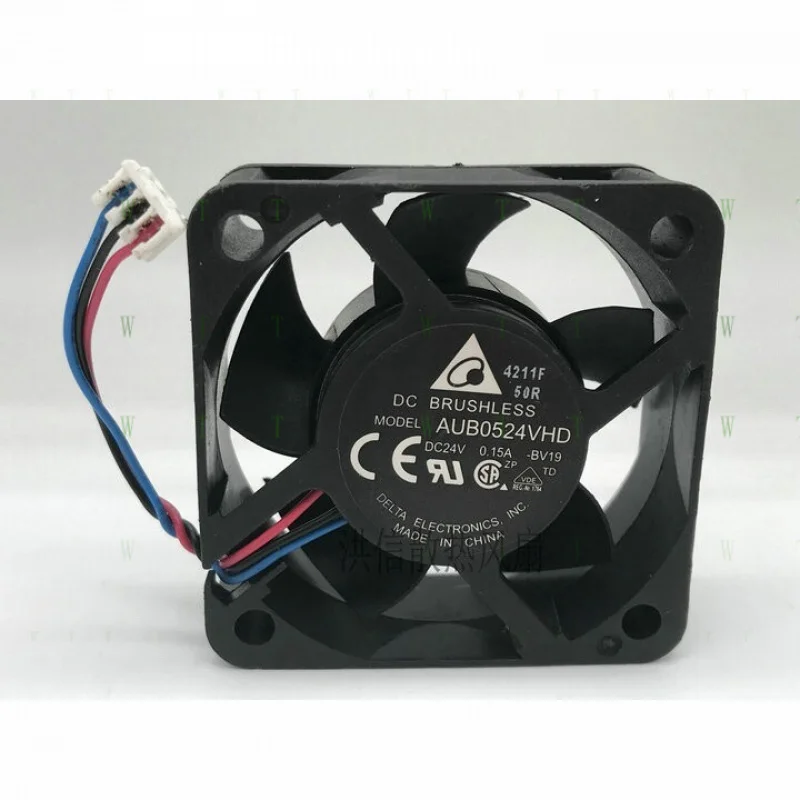 

H 1 pcs Delta Fan AUB0524VHD DC24V 0.15A 5020 5CM 3 Wire inverter cooling fan