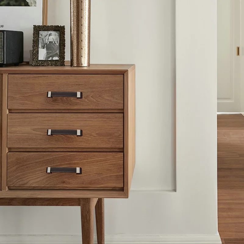 亜鉛合金手作りレザーハンドルモダンなヨーロッパスタイルのソフトシンプルなドアキャビネット引き出しキッチンキャビネットワードローブハードウェア