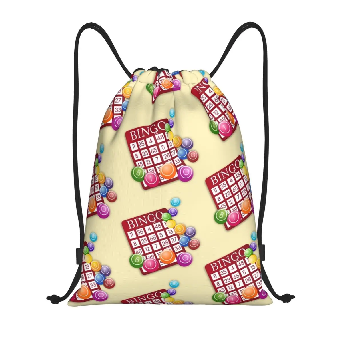 Best Play Bingo Game For Bingo Players Drawstring Backpack Sports Gym Bag for Women Men Shopping Sackpack