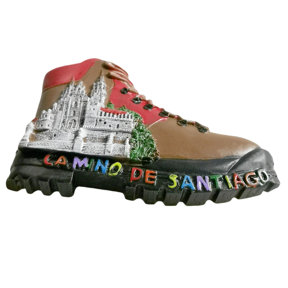 كامينو دي سانتياغو إسبانيا مغناطيس الثلاجة السفر تذكار الثلاجة الزخرفية المغناطيس رسمت باليد الحرفية المجموعة