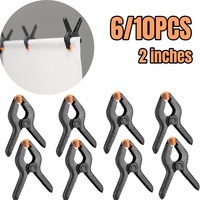 6/10PCS 2inch Wood Clips Type A DIY Plastic Nylon Clamp For Woodworking Tools A-clip Photo Studio Background Spring Clamps