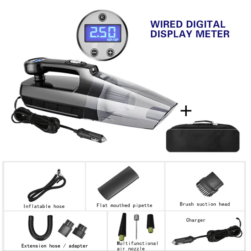 

22800 (r/min) 120W Car Powerful Vacuum Cleaner High Power Wireless Handheld 4 in 1 Vacuum Cleaner Dual Use For Home and