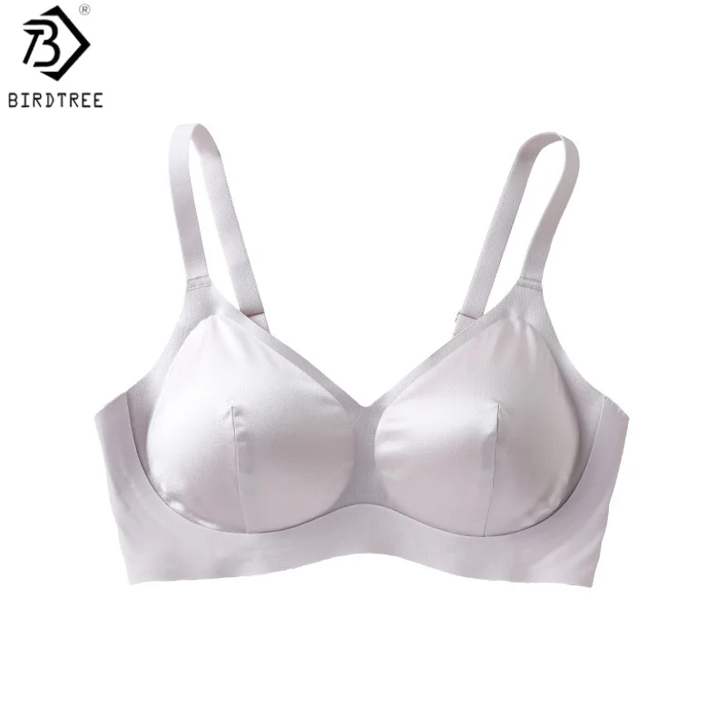 

Бюстгальтер Birdtree, 92% натуральный шелк, 8% спандекс, атласный, женский, дышащий, с чашками 3/4, новинка 2026 года A62214JF