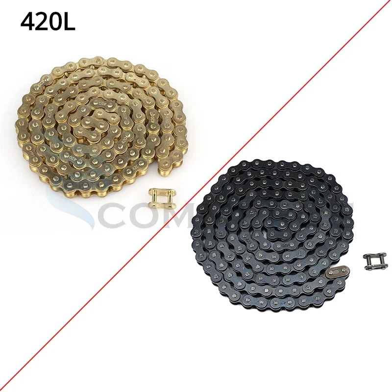 Motorcycle 420 Chains 76/108/126/140 Links Drive Chain Link For 50cc 70cc 90cc 110cc 125cc Pit Dirt Bike Scooter ATV Buggy Quad