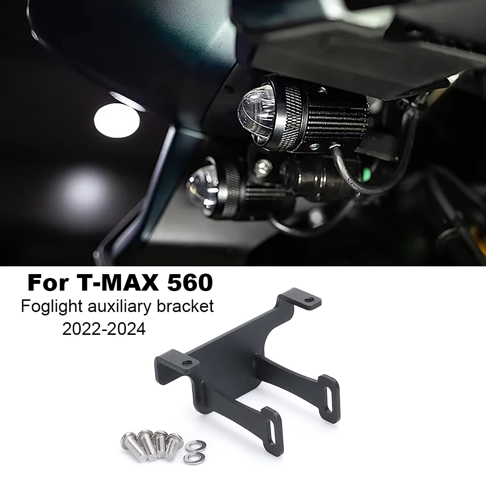 

For YAMAHA TMAX560 TECH MAX 2022 2023 2024 TMAX 560 Motorcycle Accessories Spotlight Bracket Holder Sport Light Fog Lights Mount