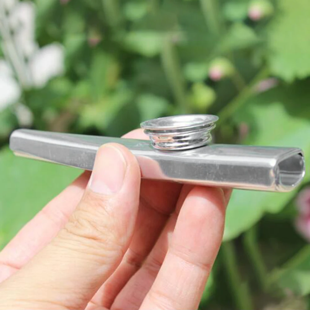 12 سنتيمتر المحمولة المعادن كازو الألومنيوم الناي الفم الناي للمبتدئين الاطفال الكبار الهدايا آلات النفخ الموسيقية