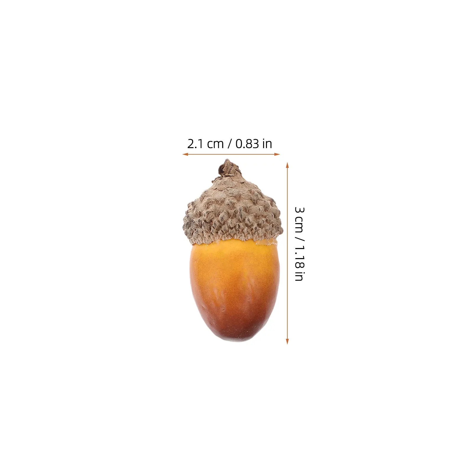 

50Pcs Artificial Acorns Bulk Realistic Fake Acorn Decor for Christmas Tree Pendant Xmas Ornament Dining Room Living Space Decor