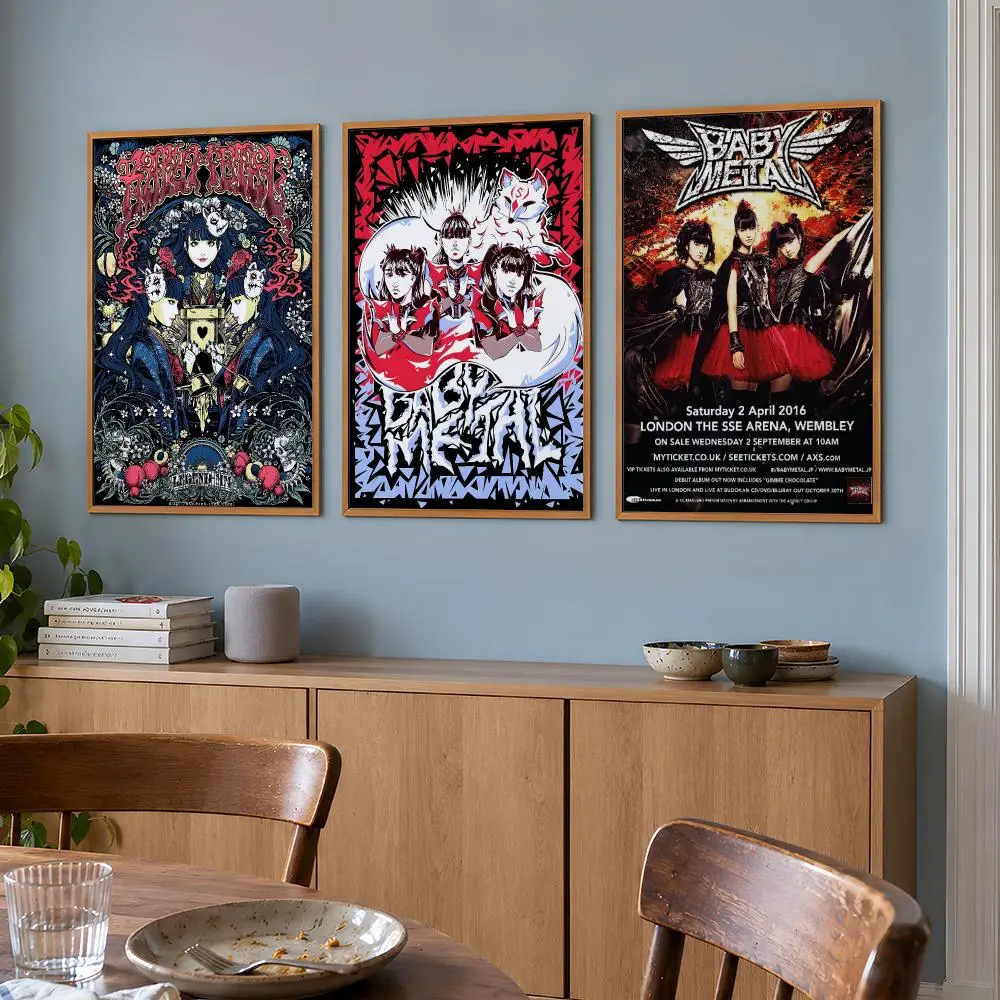 Band BABYMETAL Su Metal Moametal Fox God Poster Wall Art Print HD Aesthetic Artwork Waterproof Printing For Fans Home Decor Gift