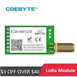 433MHz LLCC68 LoRa 470MHz Módulo Sem Fio 22dBm Longo Alcance 5km CDEBYTE E220-400T22D SMA-K UART RSSI Transmissor Receptor SEMTECH