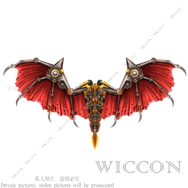 Halloween Carnival Collapsible Non-woven Printing Cosplay Dragon Wings Woman Man Kid Gold Silver Red Party Role Play Funny