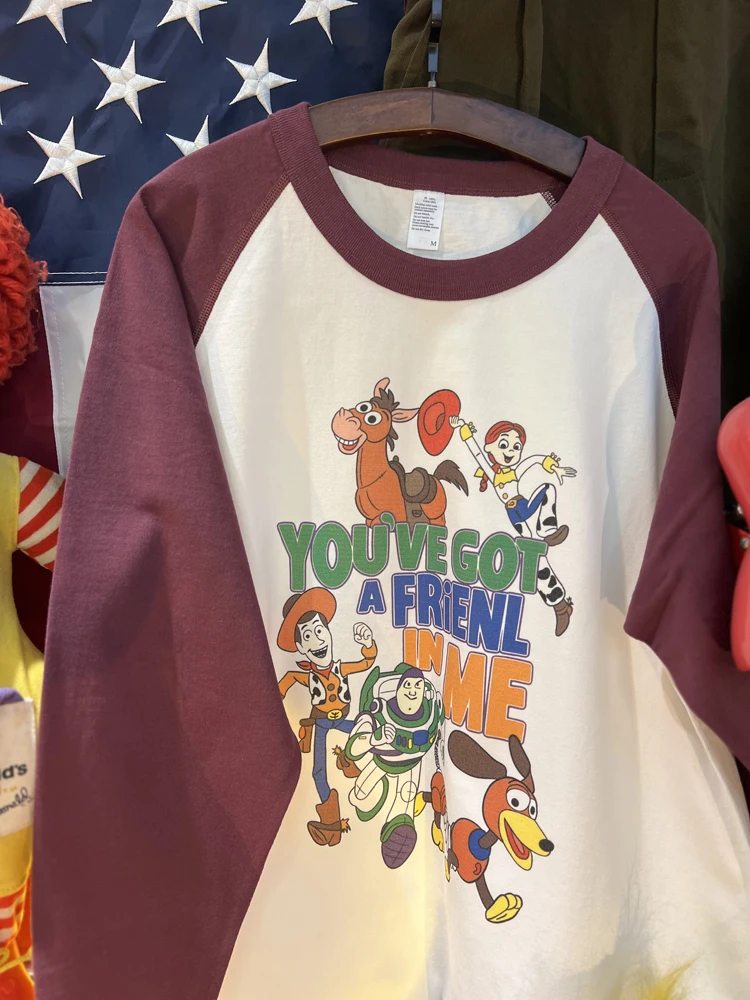 빈티지 아메리칸 토이 슈이 앤 지어 숄더 인서트 컬러 블로 헤비웨이트 순면 롱 슬리브 티셔츠