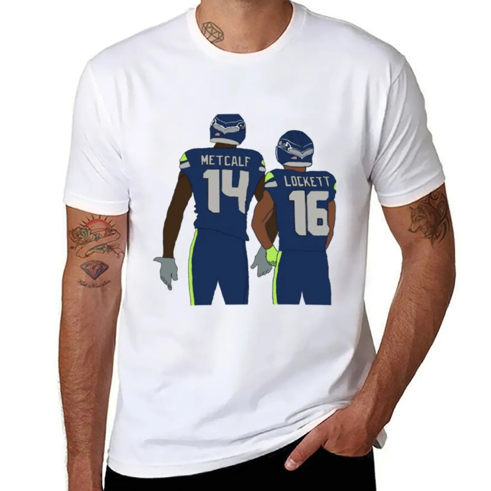 DK Metcalf Tyler Lockett T-Shirt t shirt personalised man t shirt summer T-Shirt