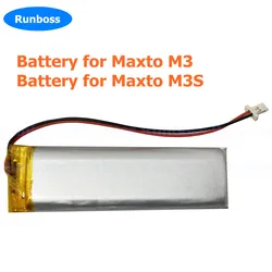 Akumulator litowo-polimerowy wymienny akumulator 3,7 V 1600 mAh do rejestratora motocyklowego Maxto M3 M3S