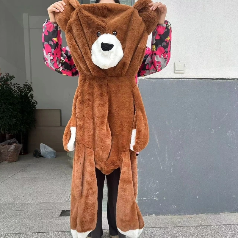 40-120cm Soft Plush Teddy Bear Skin Unstuffed Empty Bear Coat Shell Semi-finished Plush Toy Skin