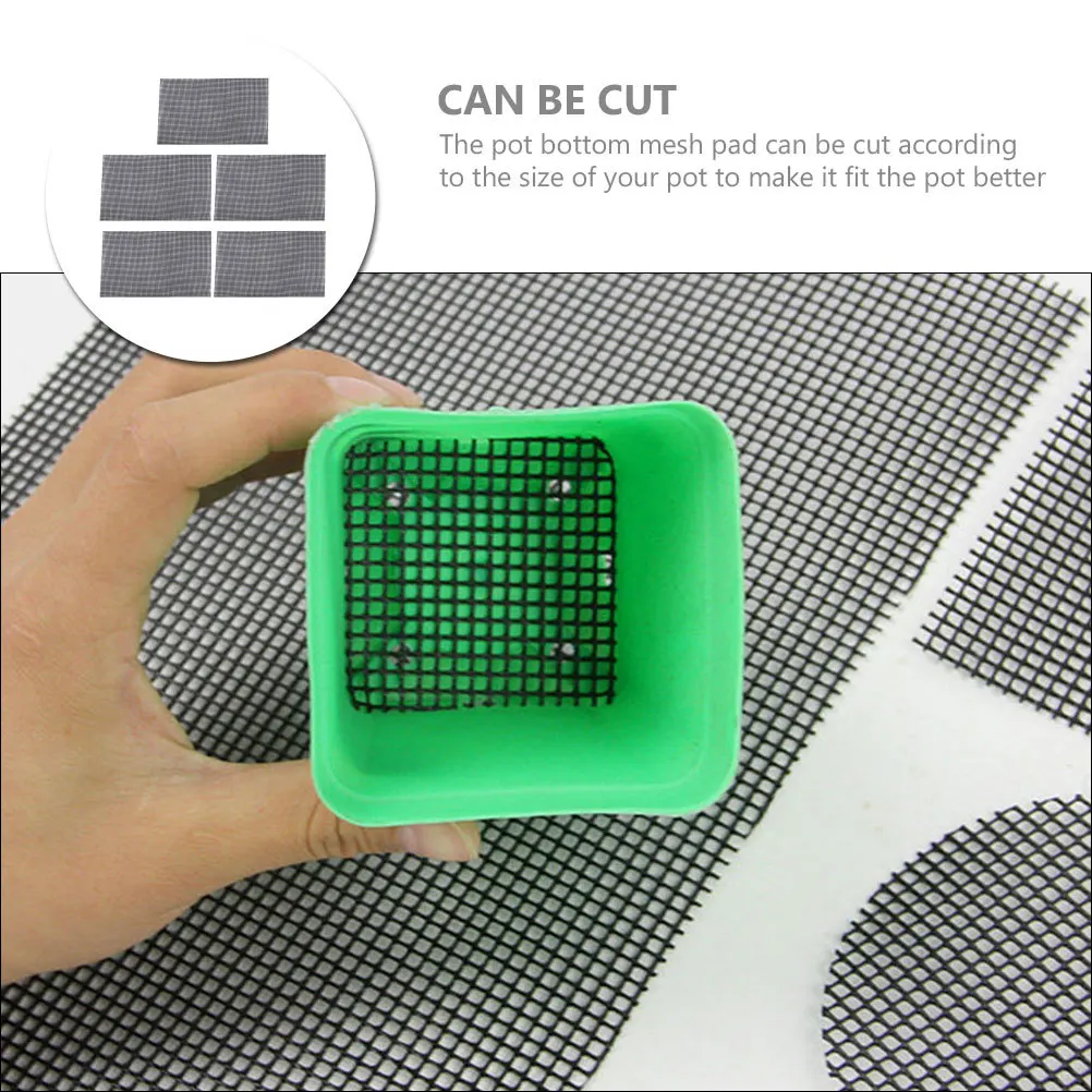 5 قطعة وسادة وعاء الزهور شبكة ل ثقب الصرف وعاء النبات أسفل صافي تصفية حديقة الزهرية اكسسوارات قاعدة وسادة