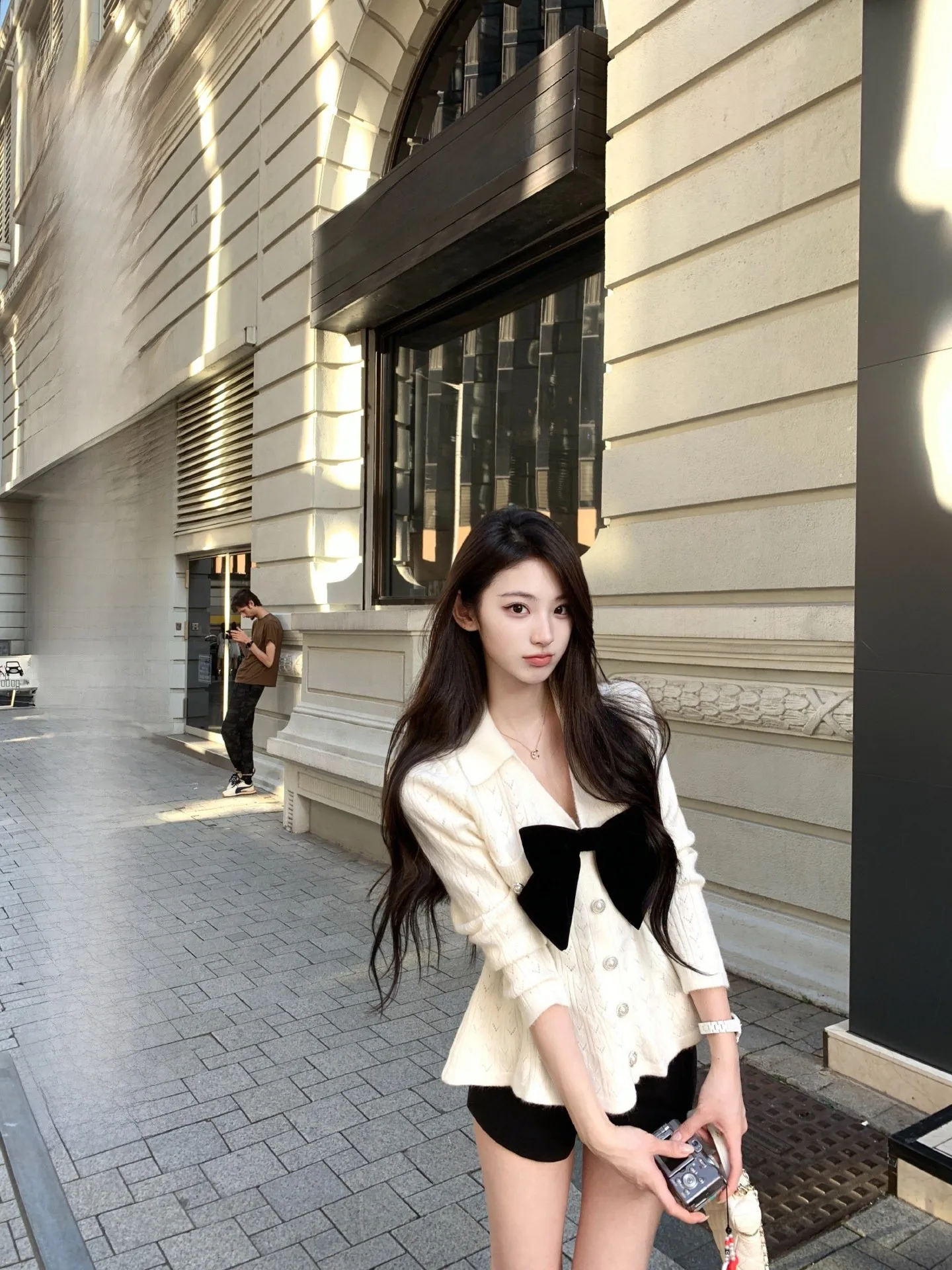 

Женский вязаный кардиган с V-образным вырезом, утягивающий, с узлом, осенне-зимний, модный дизайн, теплый, термоизолирующий