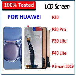 Tested LCD Screen For Huawei P10 Plus P20 P30 Pro P40 Lite P Smart 2019 Lcd Display Touch Screen Digitizer Assembly Replacement