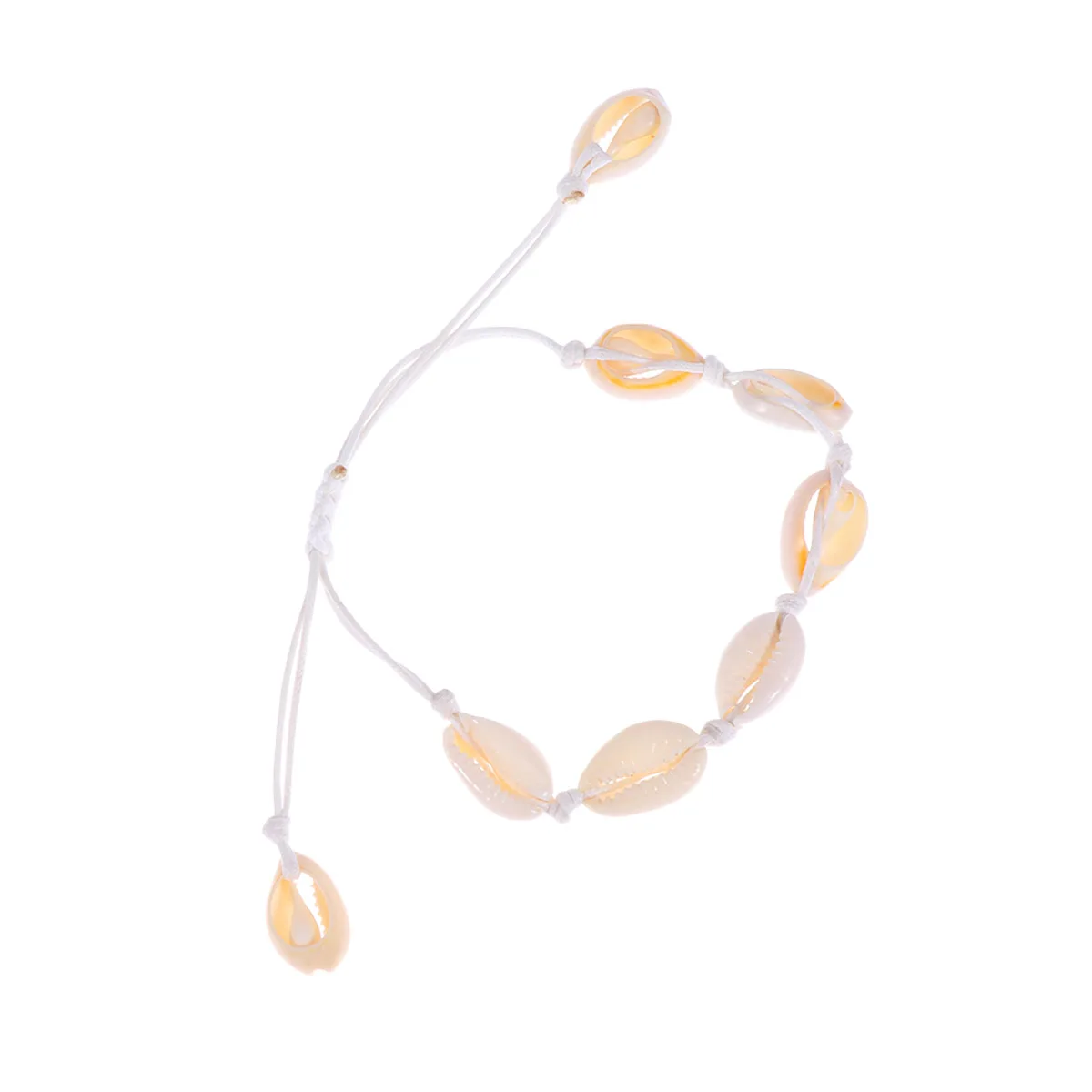 

Natural Shell Handmade Braided Bracelet Simple Elegant Women Jewelry Decoration Gift For Friend Family Chain Bangle Beach