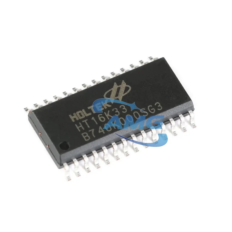 10PCS HT16K33 package SOP-28 RAM mapping 16*8 LED controller driver chip