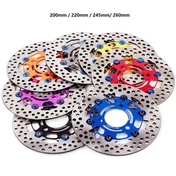 220mm 260mm motorcycle brake rotor caliper disc disc front and rear wheels 3 holes for scooter outdoor scooter electric scooter