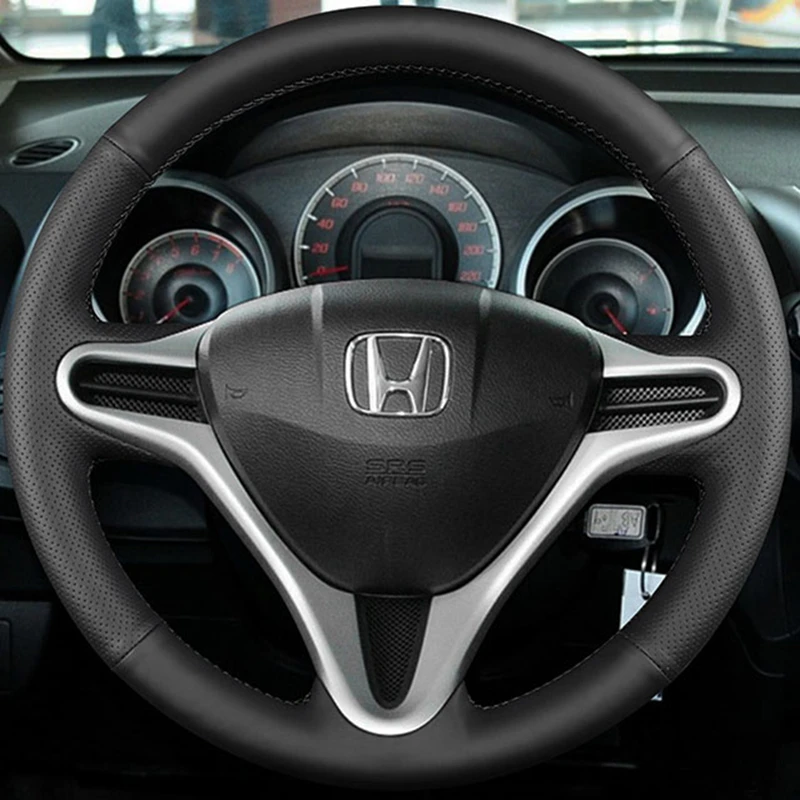 DIY Car Steering Wheel Cover For Honda Civic Civic 8 2006-20011 (3-Spoke) Car Interior Customized Original Steering Wheel Braid