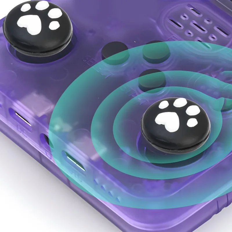 4PCS Data Frog Soft Silicone Thumb Stick Grips Cap For R36S Retro Handheld Console RG35XX Handheld NS Lite Joy Con Cover Protect