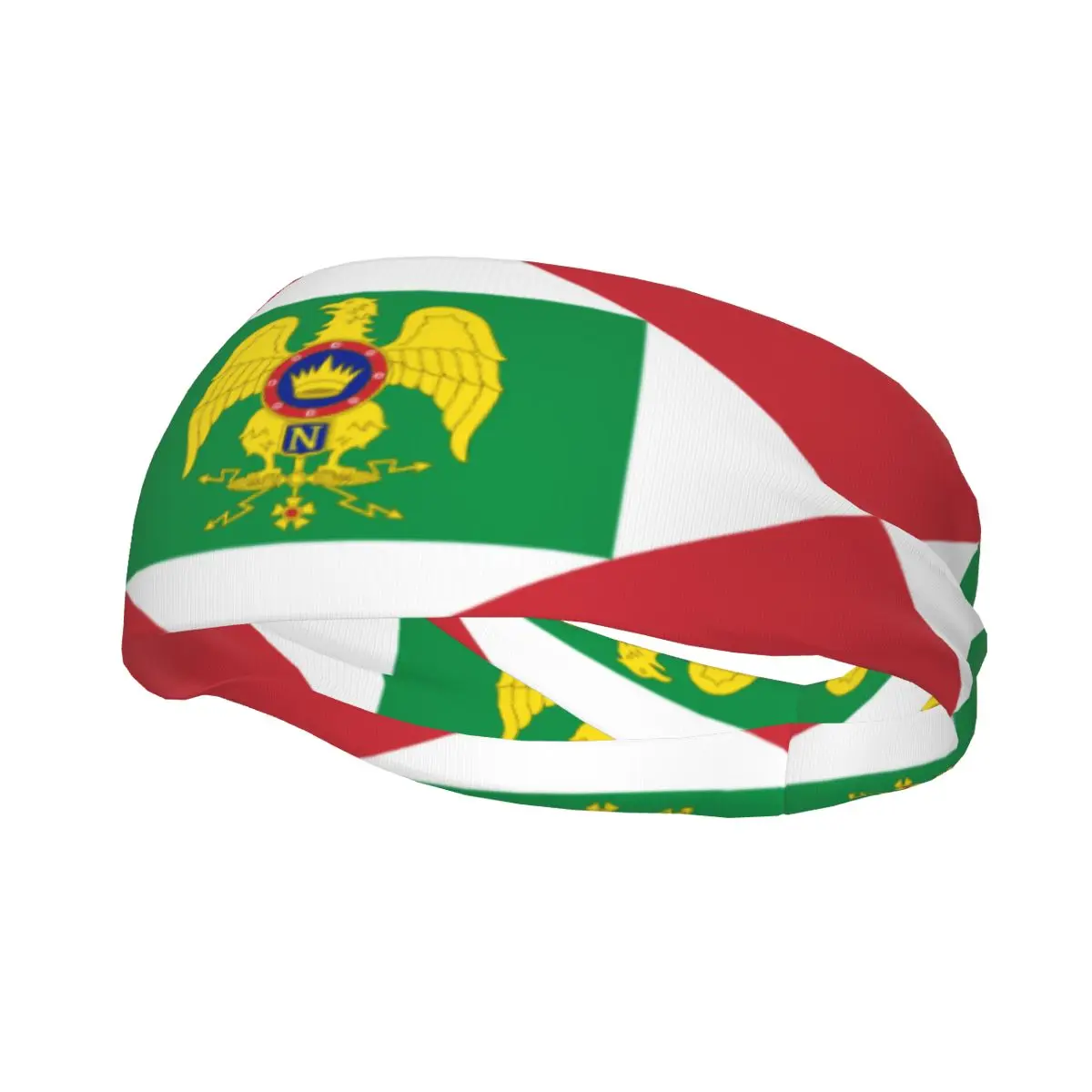 Flag Of The Napoleonic Kingdom Of Italy Elastic Hair Band Yoga Headband Makeup Hair Hoop Headwrap