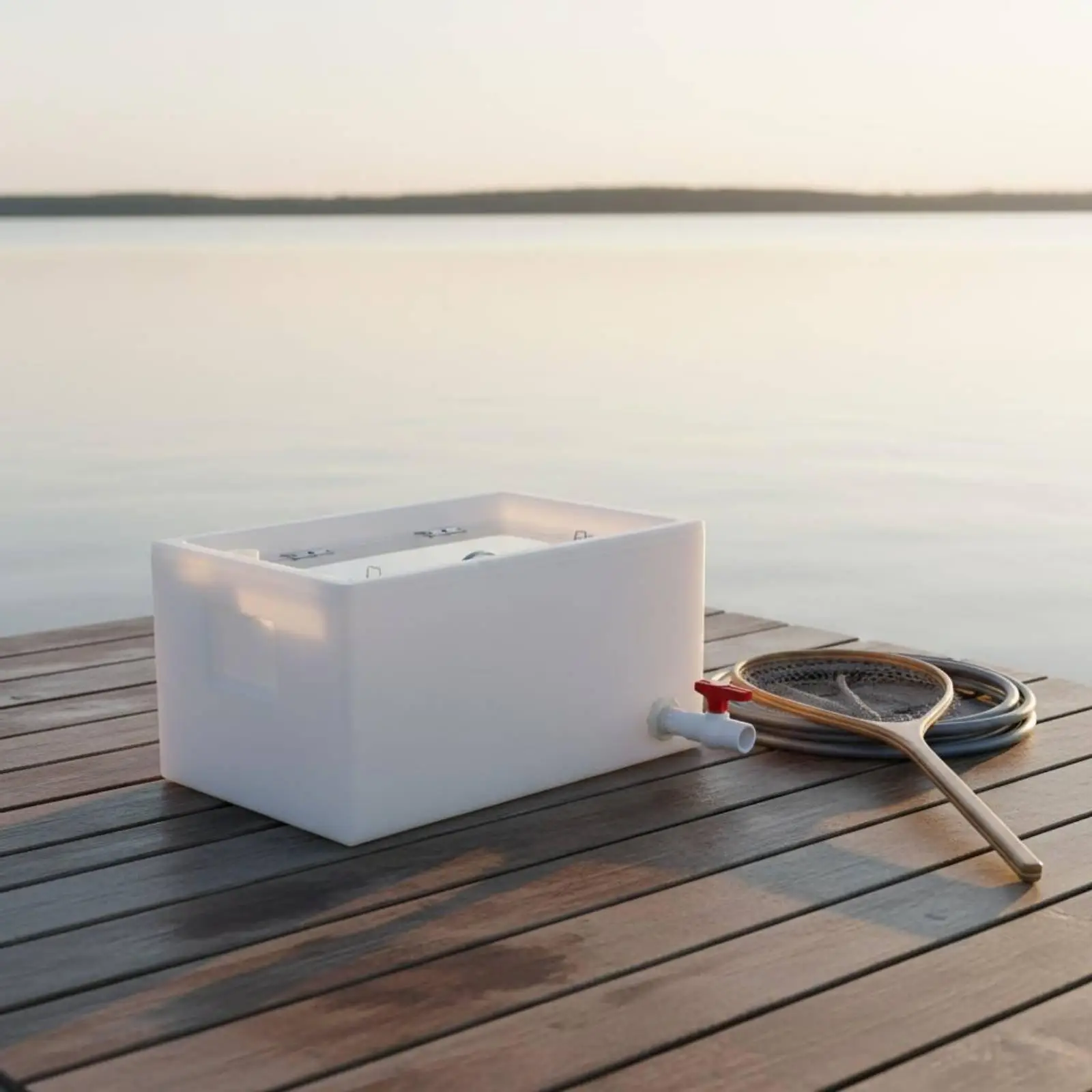 Aquatic Transport Case Water-tight Fish Breeder Box Tank Fish Accessory Container for Aquaculture Vehicle and Hatchery Use