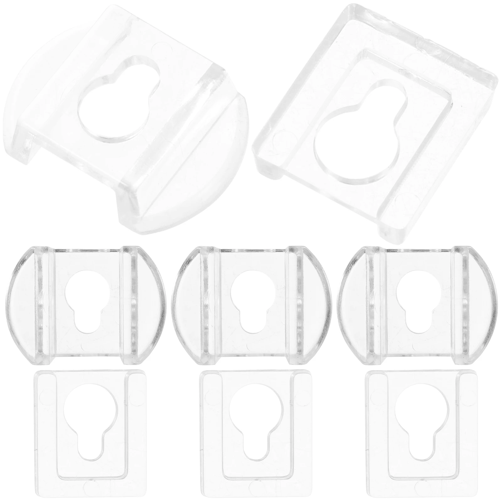 8 قطعة شماعات الصور الاكريليك الثقيلة ثقب المفتاح السنانير ل مرآة الرف الإطار تصاعد مقاطع المتشابكة حامل أداة تعليق