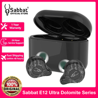 Sabbat E12 Ultra Wireless Headphones Bluetooth Earphones HiFi Stereo IPX5 Sports Headphones TWS BT 5.2 Aptx Earphone