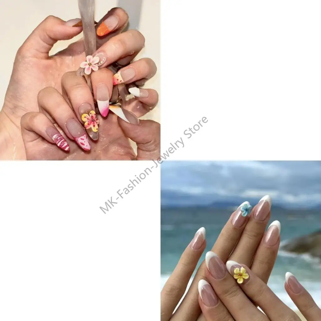 

Q6PF 2PCS Silicone Art Molds For 3D Flower Charms Epoxy Resin Crafting Hibiscus Design