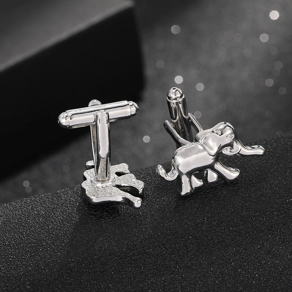 Animal Collection Drache Elefant Kuh Dinosaurier Eisbär Koala Manschettenknöpfe für Männer Hemd Anzug Schmuck Zubehör – Detail 12