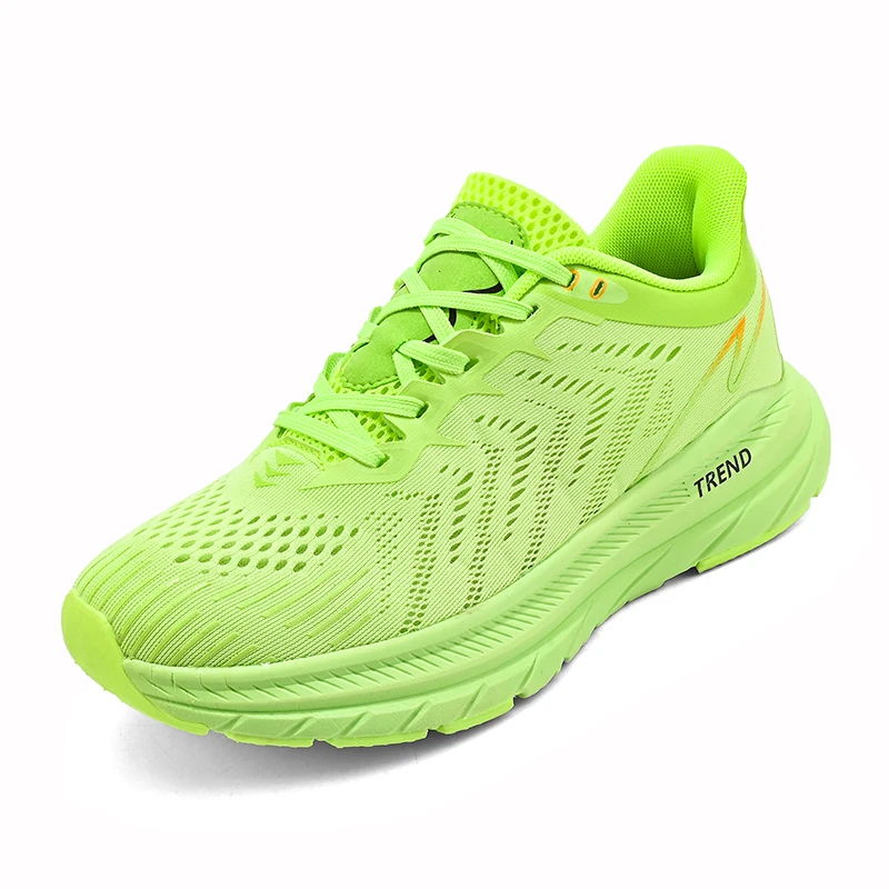 

2023 Fluorescent Green Running Shoes for Men Unisex Sneakers for Women Outdoor Jogging Sports Shoes Trend Sports Couple Shoes