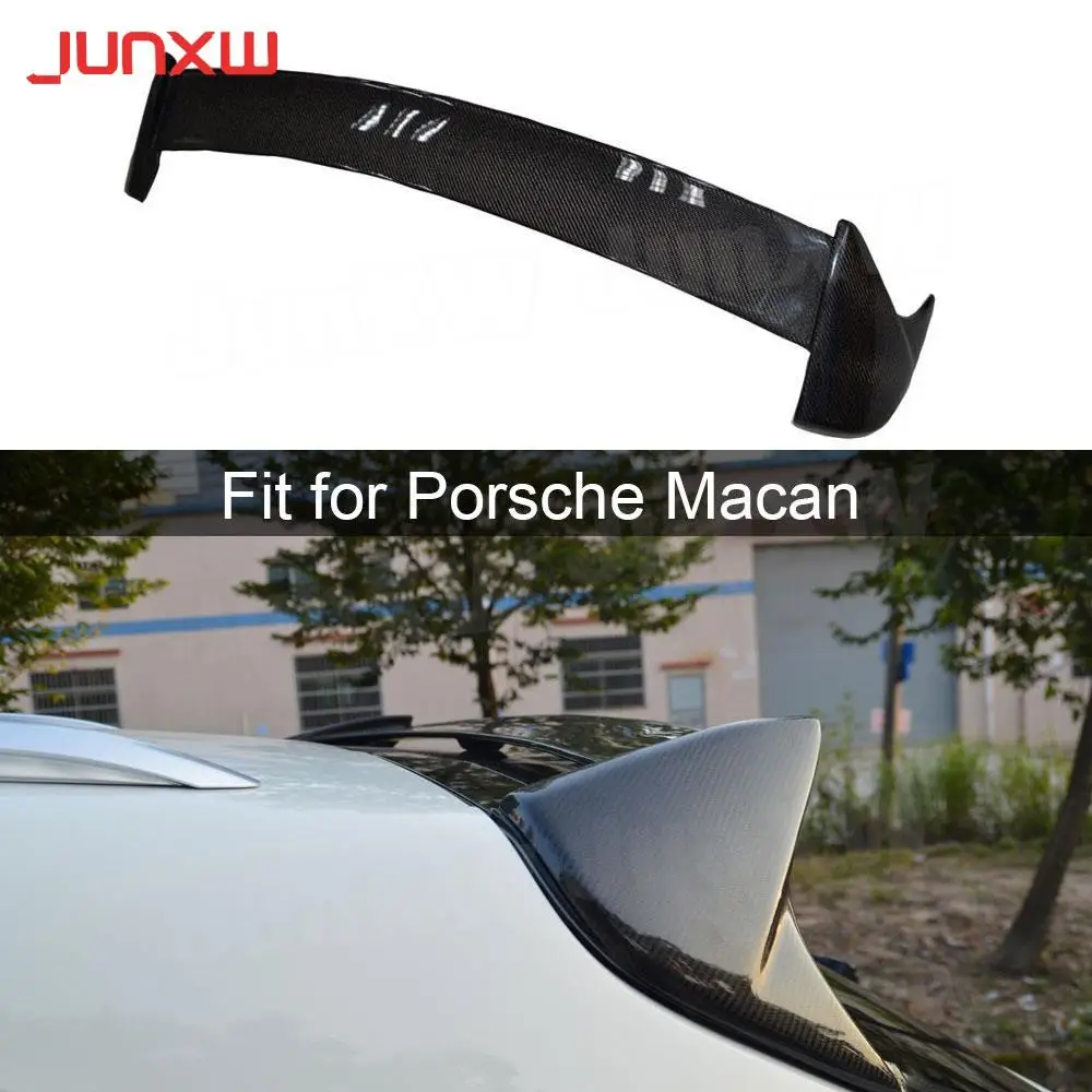 

Carbon Fiber /FRP Car Rear Roof Trunk Spoiler Wing Bodykits Trims for Porsche Macan 2019 + Accessories Styling