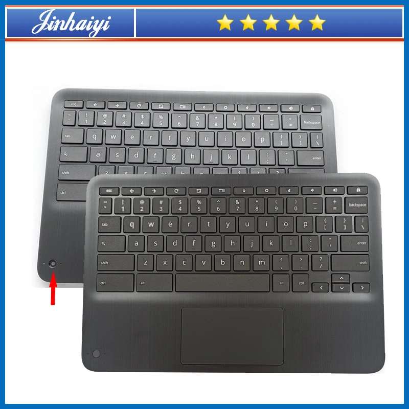 For HP Chromebook X360 11 G3 EE Laptop keyboard upper cover palm rest touchpad L92214-001 L92215-001