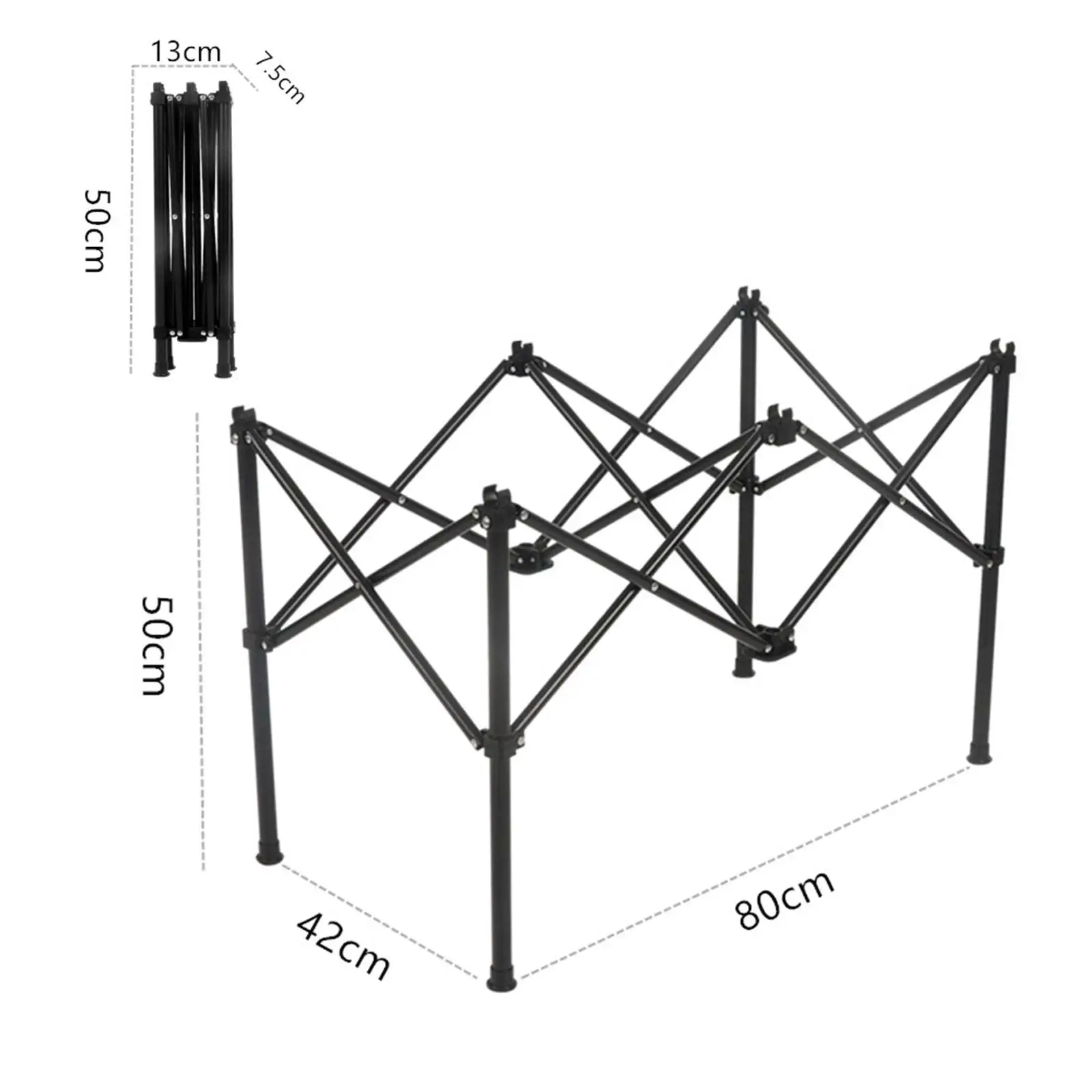 Pernas de mesa de acampamento dobráveis, mobília ao ar livre, suporte de mesa, móveis resistentes, decoração de casa, bricolage, substituição