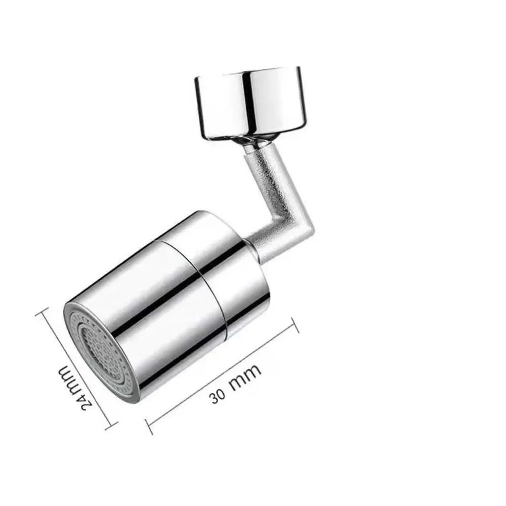 المطبخ العالمي صنبور موسع ذراع آلي مقاوم للرذاذ صنبور الفوار 1080 درجة الدورية ذراع الروك العالمي