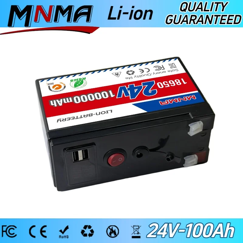 

Solar Battery 24V-100AH ️Lithium Deep Cycle Battery, Integrated BMS - Perfect for Solar Systems, Campers, Boats & Cabin Power