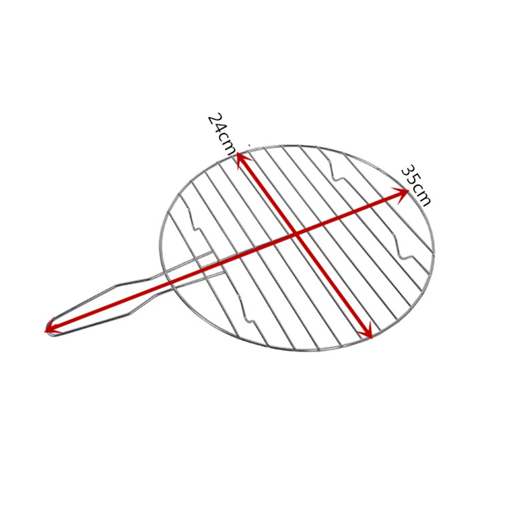 

3Pcs Stainless Steel Round Bbq Grill Mesh Nonstick Durable Barbecue Cooking Grid Outdoor Garden Barbecue Tools