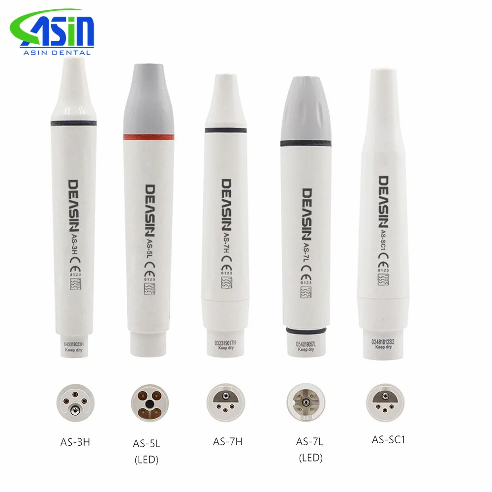 Dental Ultrasonic Piezo Scaler Handpiece HD-7L/HW-5L With Led HD-7H/HW-3H Without Led Fit Original Handle Teeth Whitening