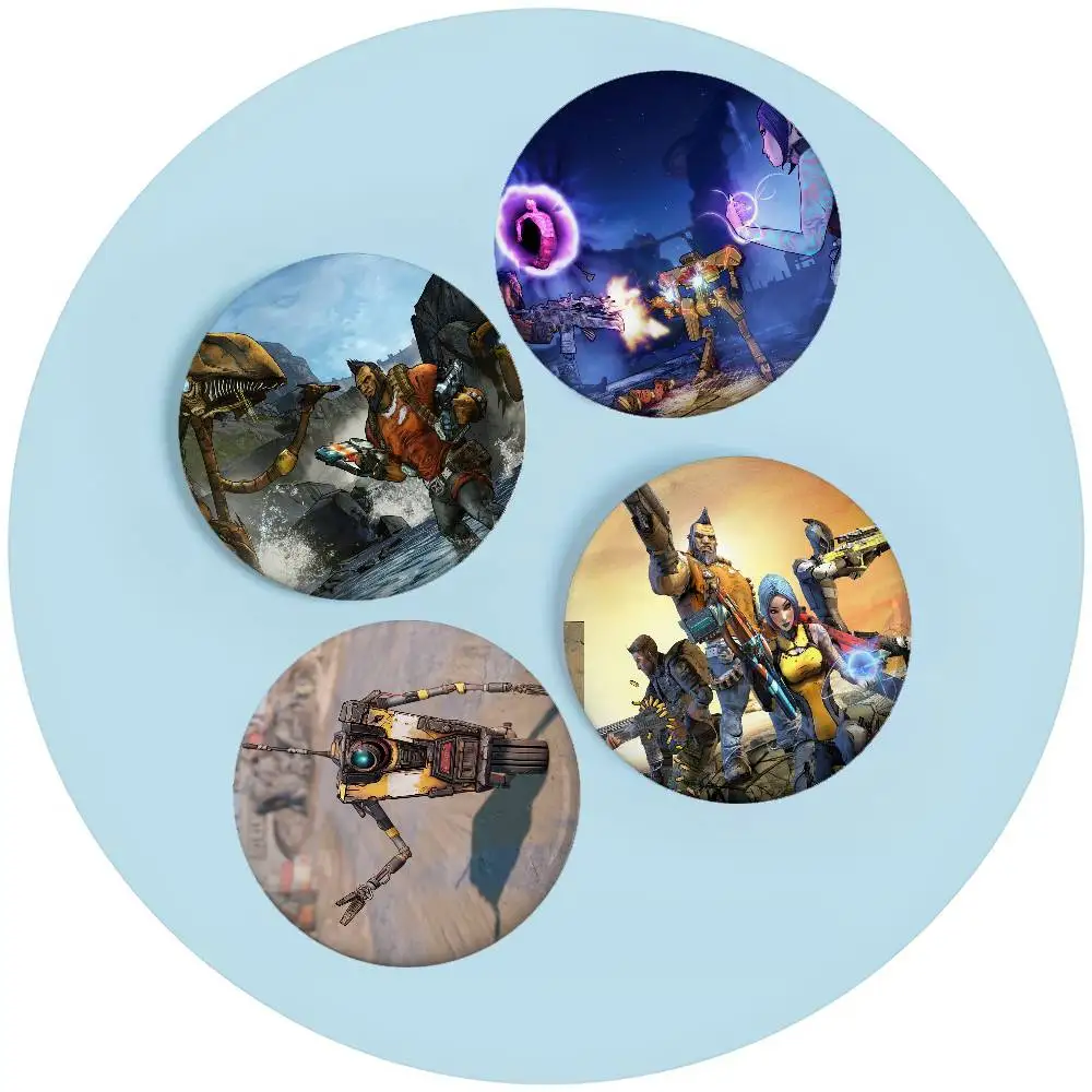 شارات الأراضي الحدودية صفيح لينة زر دبوس بروش شارة معدنية مخصصة مجوهرات اكسسوارات قبعة حقيبة التلبيب