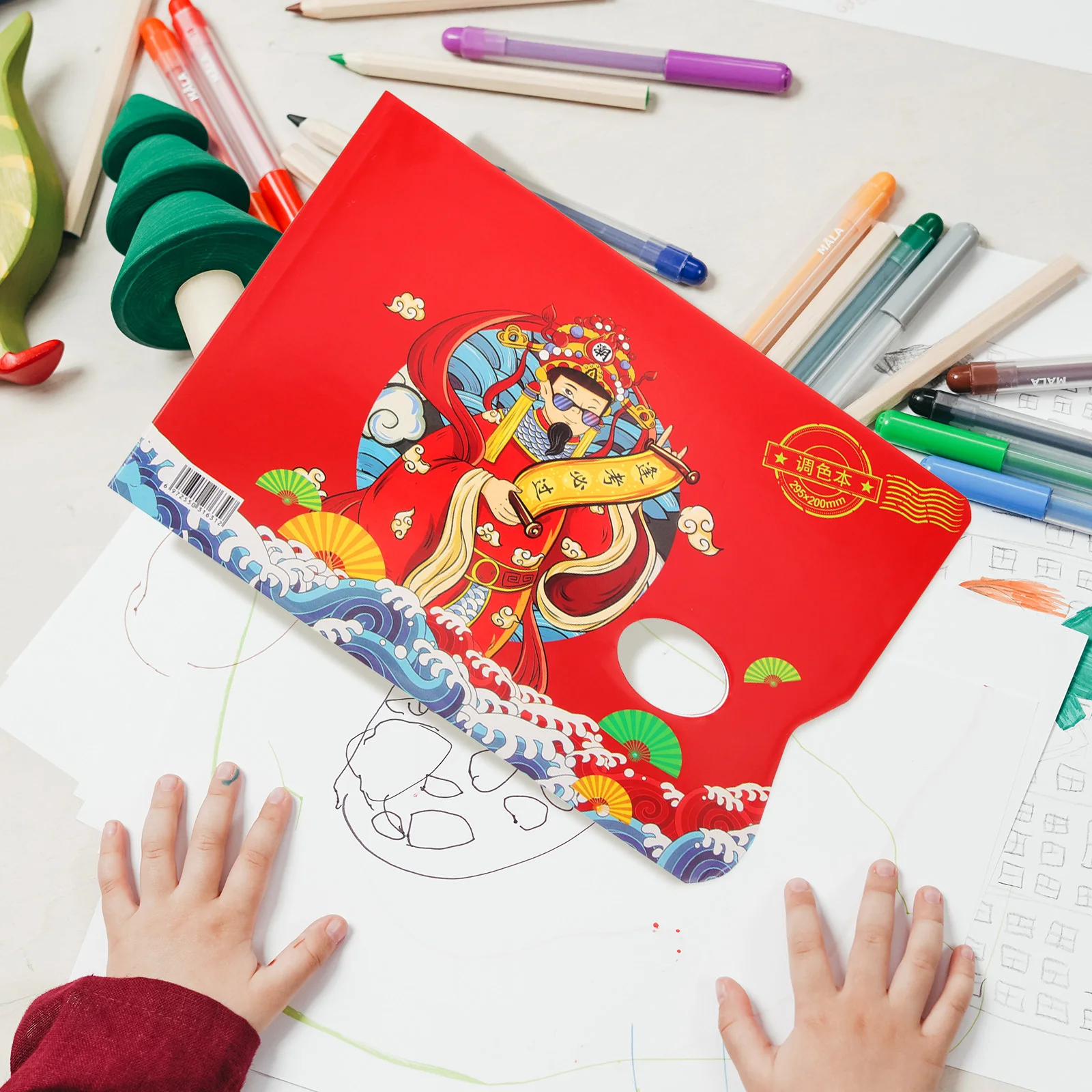 

2 Books Painting Water Color Pallets Paper Multifunctional Color Palettes Durable Wearresistant Art Supplies Paint Paper